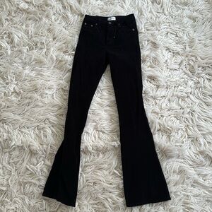 Zara Black Felt Skinny Jeans